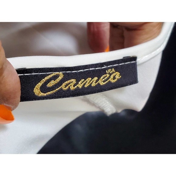 Cameo Women's Solid White Polyester One Shoulder Off Long Casual Maxi Dress - Picture 8 of 9